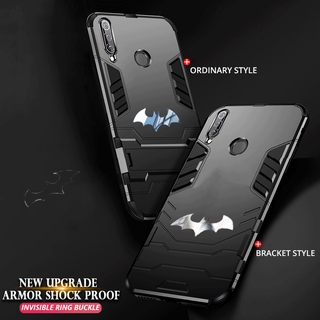 เคสโทรศัพท์ Batman Armor Holder Vivo 1808 1812 1811 1814 1815 1816 1817 1818 1819 1820 1901 1902 1903 1904 1906 1907 1909 1910 1915 1919 1920 1935 1938 1933 เคสโทรศัพท์มือถือแข็ง รูปเกราะ กันกระแทก พร้อมขาตั้ง สําหรับ