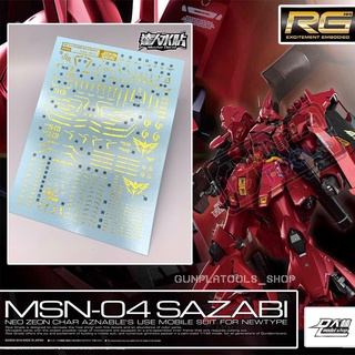 [ D.L Model ] Water decal RG31 ดีคอลน้ำสำหรับ MSN-04 Sazabi (RG 1/144)