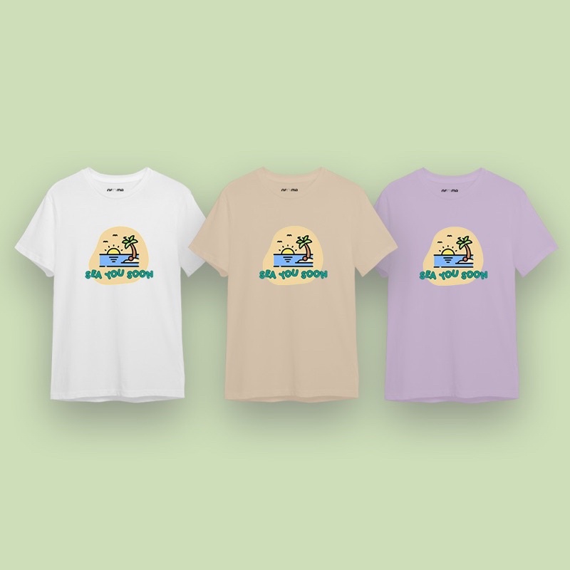 เสื้อยืดโอเวอร์ไซส์ sea you soon by neoma