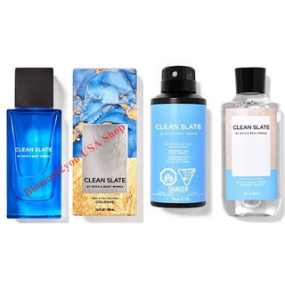 Bath &amp; Body Works รุ่น Mens Collection กลิ่น Clean Slate กลิ่นแนว Unisex ใช้ได้ทั้งชายหญิง แนวหอมสะอาด ใหม่แท้ 100% USA