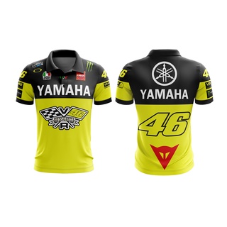 MOTOSHIRT เสื้อโปโล YAMAHA YA-A05-20 เสื้อพิมพ์ลาย เสื้อคอปกแขนสั้น