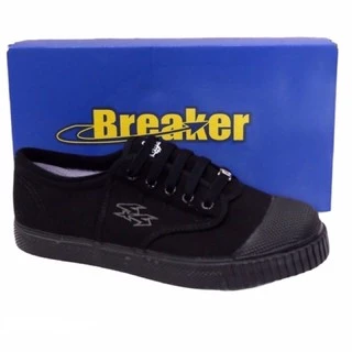 Breaker 4x4 รองเท้าผ้าใบนักเรียน 29-47 สีขาว/สีดำ/สีน้ำตาล