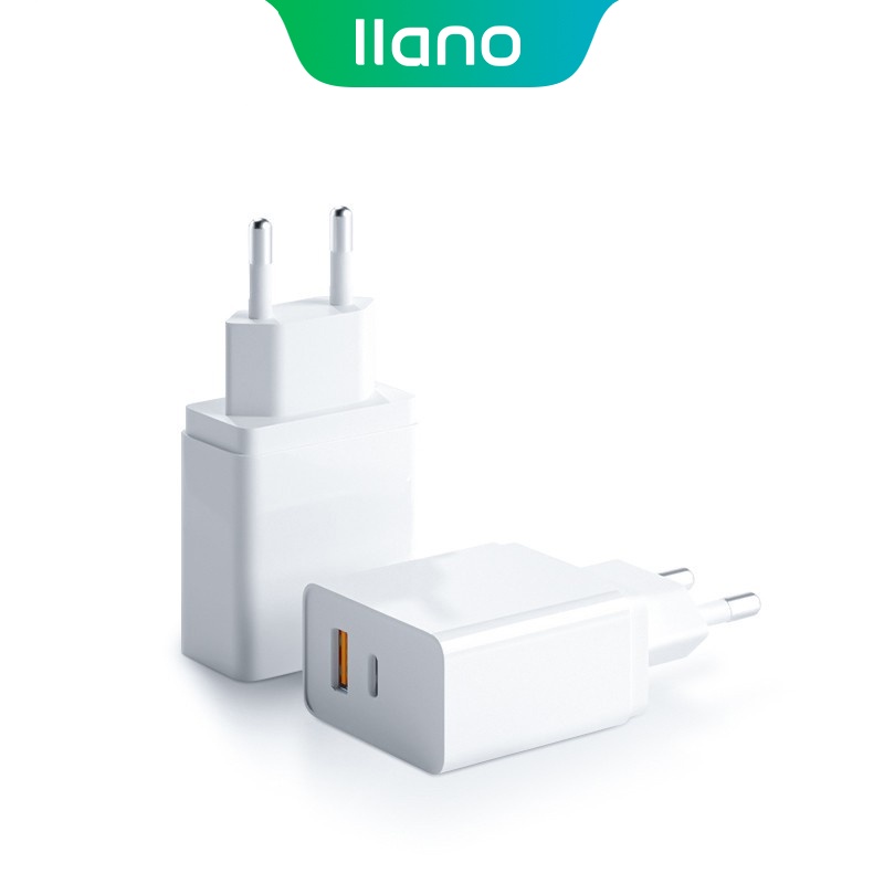llano 2Pin EU Plug Quick Charge PD3.0+QC3.0 for huawei FPC USB 3.0 EU Plug Charger (18W)