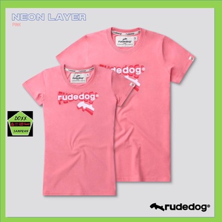 Rudedog เสื้อคอกลม ชาย หญิง รุ่น Neon สีชมพู