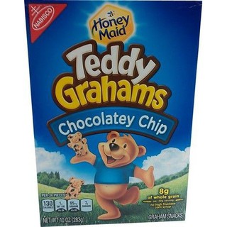 Nabisco Teddy Grahams Chocolate Ch 283g นาบิสโกเท็ดดี้เกรแฮมรสช็อกโกแลต 283 กรัม