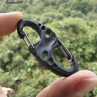 5 ชิ้น Carabiner Gear Snap Hook พวงกุญแจ S-Shape Clips หัวเข็มขัด