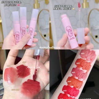 พร้อมส่ง/แท้ ลิปติ้นท์ ลิปกลอส ลิปทินท์ Cappuvini​ ลิปกันน้ำ 6 สี เนื้อเวลเวท ติดทนนาน