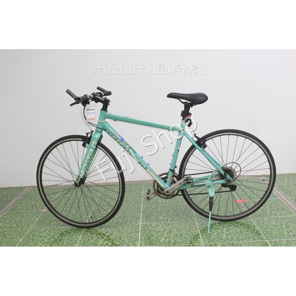 จักรยานไฮบริดญี่ปุ่น - ล้อ 700c - มีเกียร์ - อลูมิเนียม - Bianchi Roma II - สีเขียว [จักรยานมือสอง]