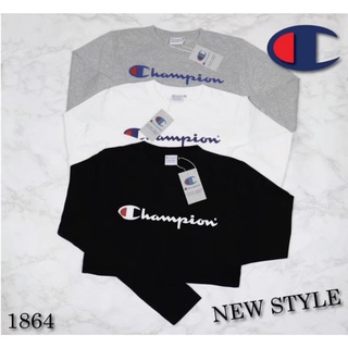 เสื้อยืดแขนยาวสกรีนChampion แฟชั่น ชาย หญิง