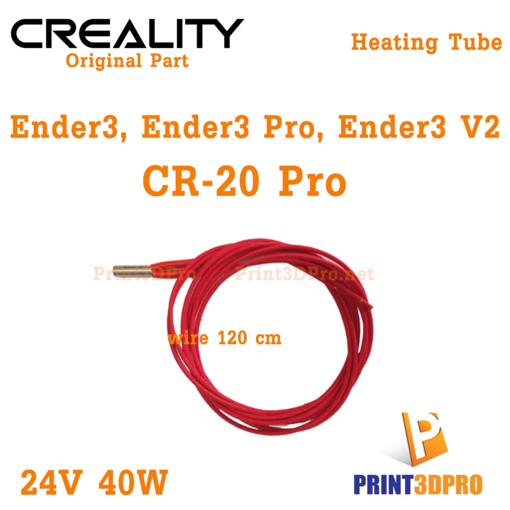 Creality Part Ender3 Pro Heating Tube 24V Wire 120cm For Ender3,Ender3 Pro,Ender3 V2, CR-20 Pro #2