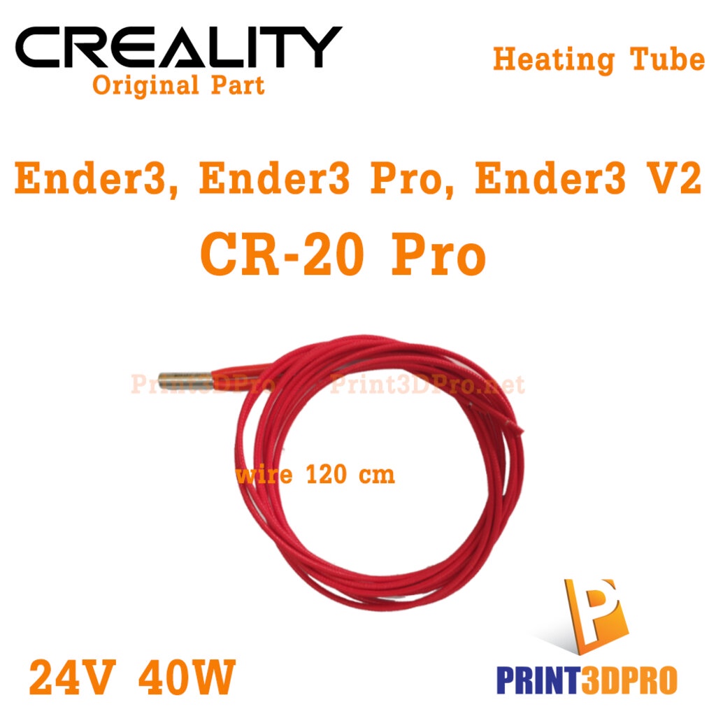 Creality Part Ender3 Pro Heating Tube 24V Wire 120cm For Ender3,Ender3 Pro,Ender3 V2, CR-20 Pro #2