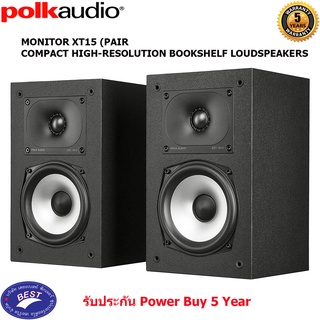 POLK MONITOR XT15 (PAIR) COMPACT HIGH-RESOLUTION BOOKSHELF LOUDSPEAKERS