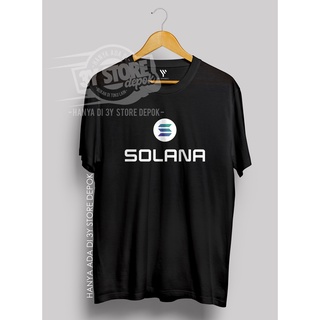 เสื้อยืดโอเวอร์ไซส์Cripto เสื้อยืด ผ้าฝ้าย พิมพ์ลาย SOLANA BITCOIN BTC COMBED 30S สําหรับผู้ชาย ผู้หญิง - 3 ปีS-3XL