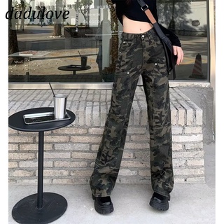 DaDulove💕 Fashion Ladies High Waist Jeans Loose Camo Wide Leg Pants