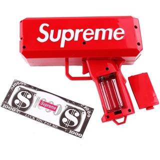 ปืนสายเปย์ยิงฟีดแบงค์ปลิว Supreme Spray gun money ของเล่นปืนยิงเงิน พิมพ์ 2 แบบ Supreme