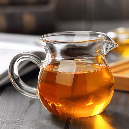 แก้วชา ถ้วยพักชา แบบกลมสูง Clear Glass Heat-Resistant Fair Cup
