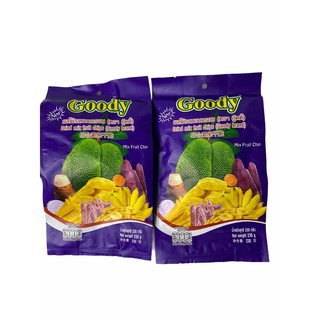 ผลไม้รวมอบกรอบ กู๊ดดี้ Dried mix Fruit Chips Goody Brand 230g ขนาดแพคใหญ่ XL 1SETCOMBO/จำนวน 2 แพค/บรรจุ 460g ราคาพิเศษ