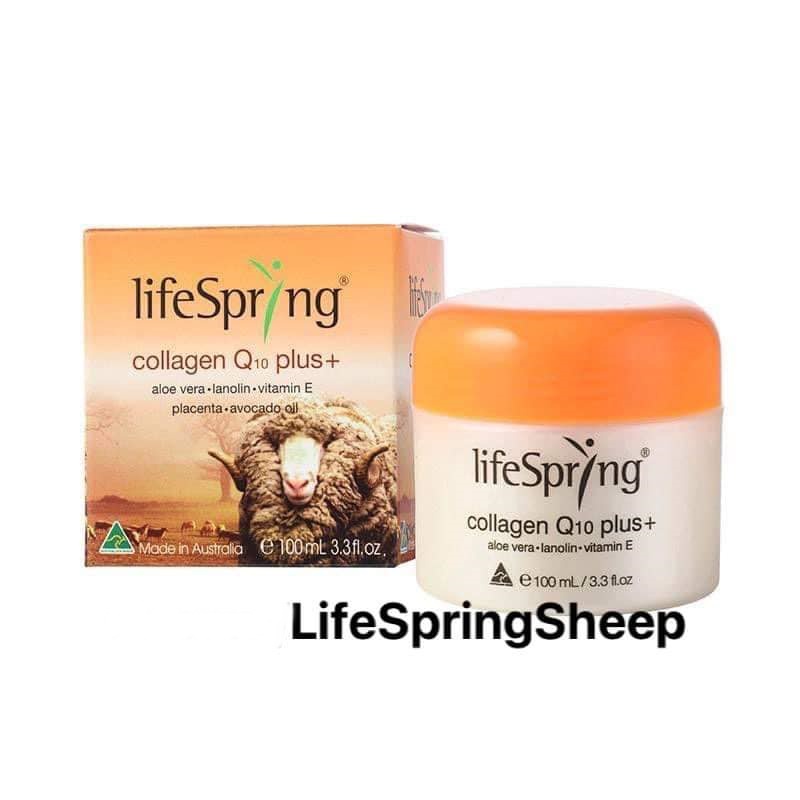 ครีมรกแกะ LifeSpring Collagen Q10 Plus+ ขนาด 100 ml. นำเข้าจากออสเตรเลีย
