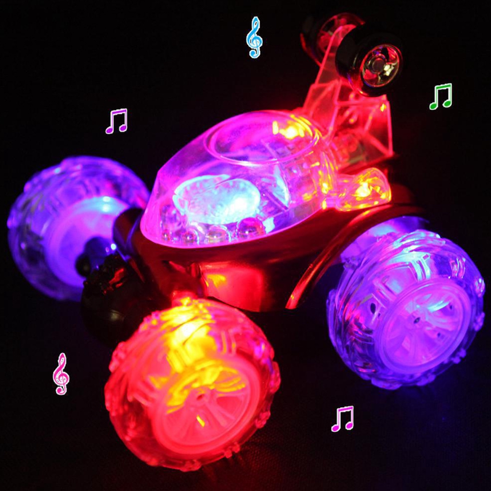 RC Dasher Stunt Kids Toy Car 360 Twister Flashing light Music Flip Over Fun Gift 