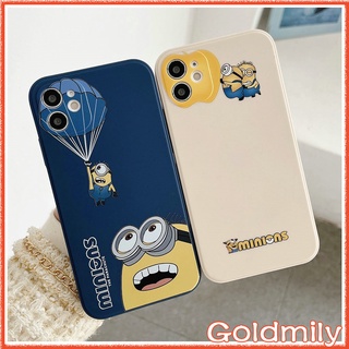 🔥 เคสไอโฟน 13 Pro Max Minions เคสขอบเหลี่ยมซิลิโคนสำหรับ Apple IPhone 13 Mini 12 Pro XS Max 6 เคสไอโฟน12 SE2 2020 เคส i8plus iPhone 11 XR iPhone12 เคสไอโฟน11 Pro Max เคสไอโฟน6s เคสi11 Xr X เคสไอโฟน7พลัส เคสไอโฟนxr 6s plus Case