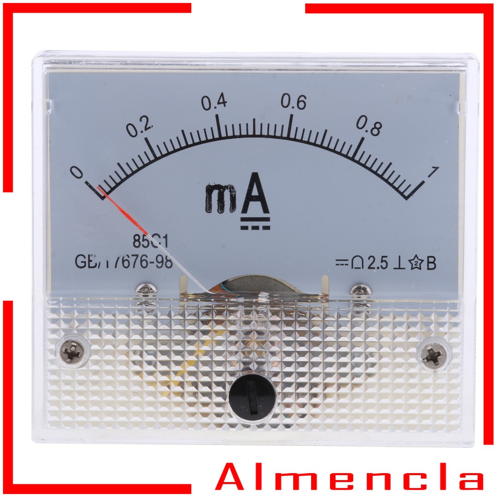 ( Almencla ) Dc 0-1 Ma To 0-20 A แอมป์มิเตอร์แอมมิเตอร์แบบอะนาล็อก