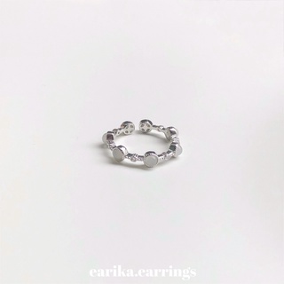 (กรอกโค้ด GG24P ลด 65.-) earika.earrings - Julia ring แหวนเงินแท้ ฟรีไซส์ปรับขนาดได้