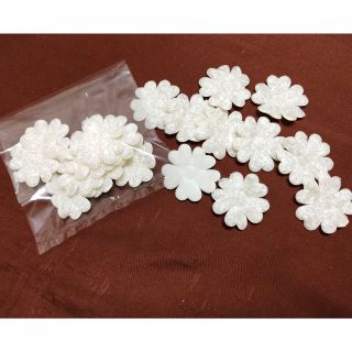 ดอกไม้สำหรับงานประดิษฐ์ สีขาว 10 ชิ้น