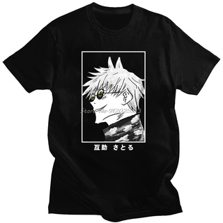 [COD]เสื้อยืดลําลอง พิมพ์ลาย Gojo Satoru Jujutsu Kaisen ขนาดใหญ่ ระบายอากาศได้ดี แบบสร้างสรรค์ แฟชั่นสําหรับผู้ชายS-5XL