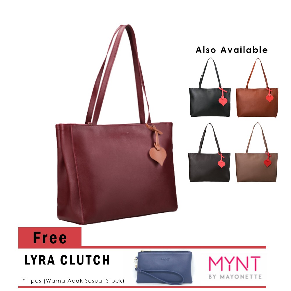 MAYONETTE Raylie Totes Bag - Tas Totes Fashion Wanita + Lyra Clutch