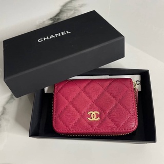 กระเป๋าสตางค์ CHANEL ZIPPY  MINI WALLET  CAVEAR 💛หนังแท้