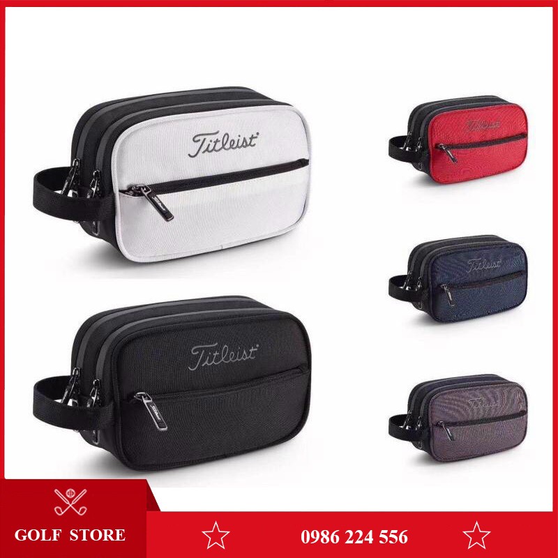 Titleist Compact golf Hand Bag สําหรับผู ้ ชายและผู ้ หญิงสําหรับอุปกรณ ์ เสริมส ่ วนบุคคล [golf _store ]