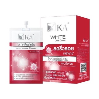 KA WHITE CLEAR CREAM ครีมบำรุงผิวหน้าลดริ้วรอย (1กล่อง/6ซอง)