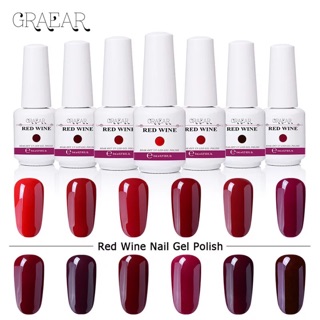 สีทาเล็บเจล  Garear สี Red Wine  Series 8 ml สีทาเล็บเจล Hong Kong ได้มาตราฐาน SGS/MSDS ส่งฟรี + เก็บปลายทาง (สี001-018)