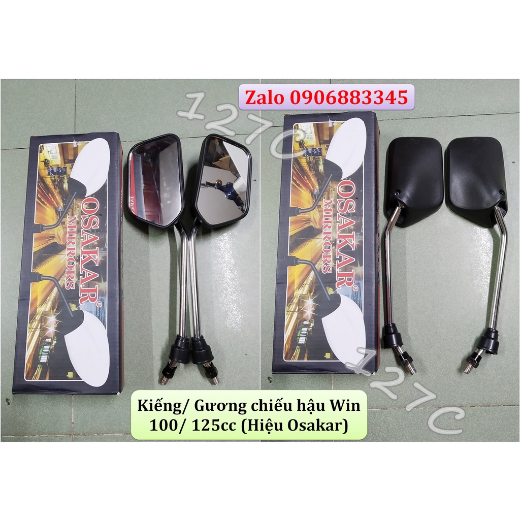 [HCM] กระจก/กระจกมองหลัง Win 100/ 125cc (ยี่ห้อ Oskar)