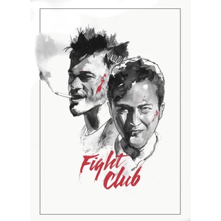 โปสเตอร์หนัง Fight Club ไฟท์ คลับ ดิบดวลดิบ โปสเตอร์ Poster รูปภาพ ภาพติดผนัง โปสเตอร์ภาพพิมพ์