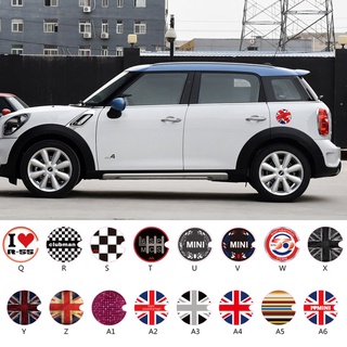 สติกเกอร์กราฟฟิค 18 แบบ สําหรับติดตกแต่งฝาถังน้ํามันเชื้อเพลิง MINI Cooper clubman countryman R55 R56 R60 R61 F55 F56