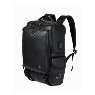 The Action Korea Premium Leather USB Backpack Handmade Laptop Unisex