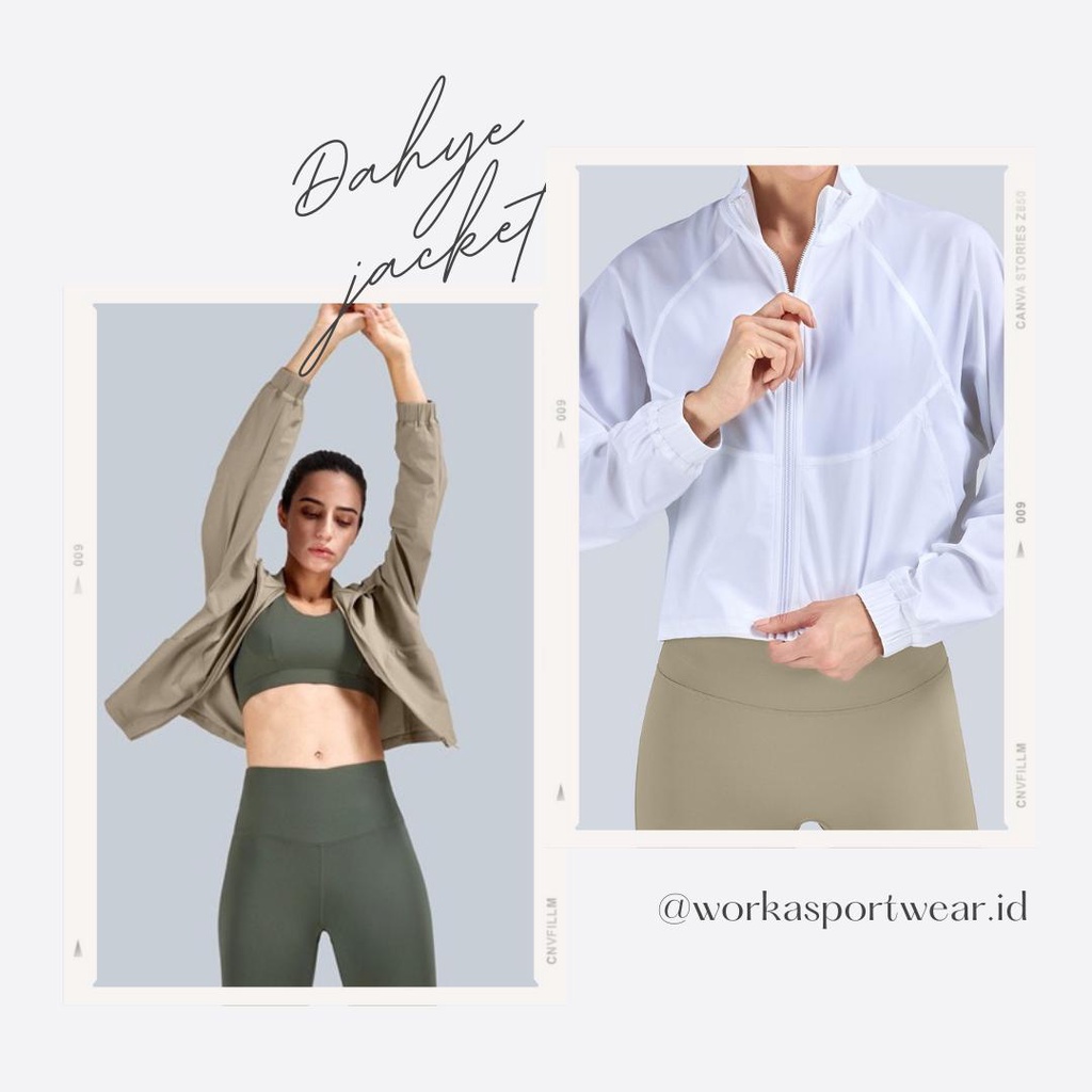 DAHYE JACKET WORKASPORTWEAR.ID - เสื้อแจ็คเก็ตระดับพรีเมียม - เสื้อแจ็คเก็ต QUICKDRY - YOGA