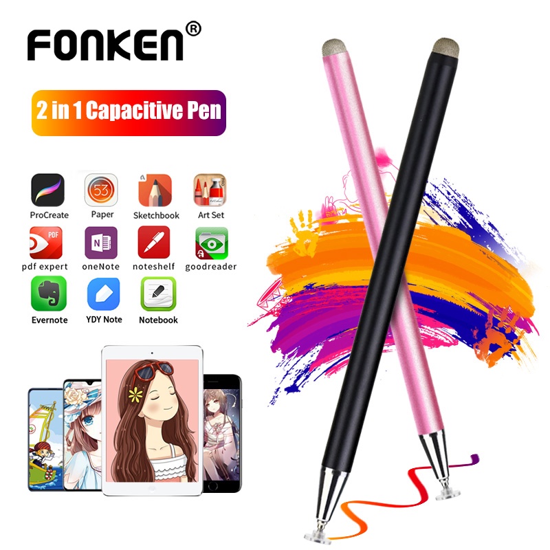 Fonken ปากกาสไตลัสสัมผัสหน้าจอสําหรับ Android Samsung Oppo แท็บเล็ต Pena Stylus