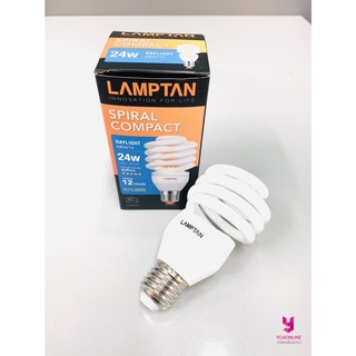 YOJI ONLINE หลอดสไปรัล แลมป์ตั้น Lamptan ขั้ว E27 แสงขาว แสงส้ม หลอดทอร์นาโด หลอดไฟเกลียว หลอดไฟ