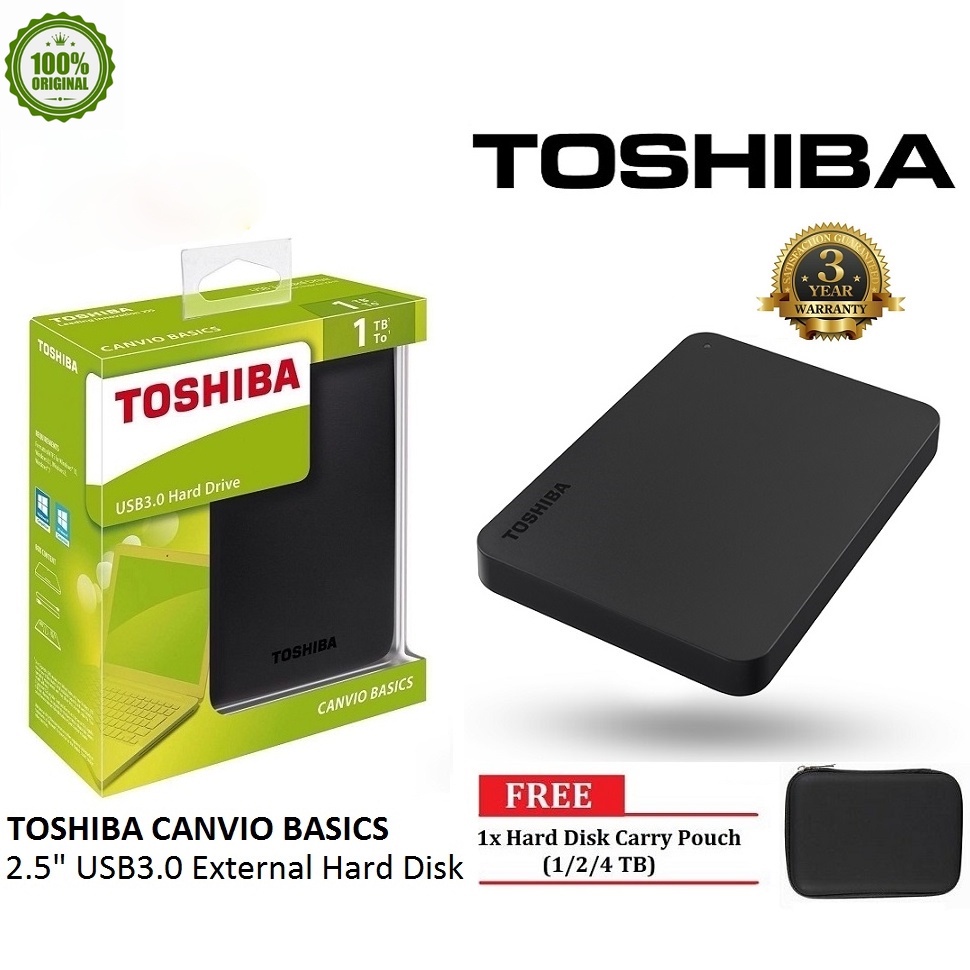 で[1TB/2TB] TOSHIBA CANVIO BASIC 2.5" EXT EXTERNAL HARDDISK HARD DRIVE SUPERSPEED USB3.0