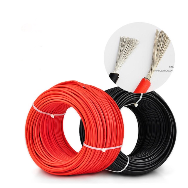 สาย DC Solar PV คู่ 10awg 6mm2