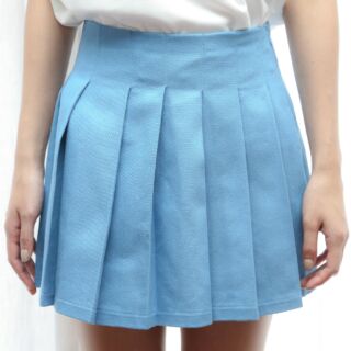 WENDY Pleated skirt (ยีนส์ BLUE)