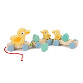 Tender Leaf Toys ของเล่นไม้ ของเล่นเสริมพัฒนาการ เดินเล่นกับเป็ดน้อย Pull Along Ducks