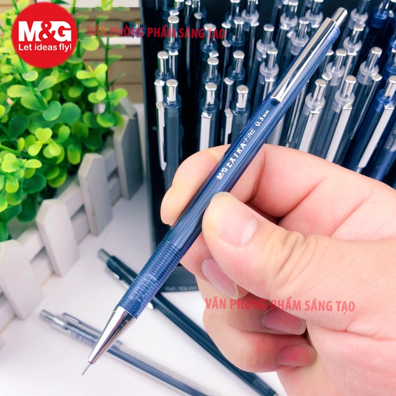 ดินสอเทคนิคที่คมชัดเป็นพิเศษ M&G 0.3 มม. พร้อมแกนเปลี่ยน/แกน EINSTEIN C273 Pentel