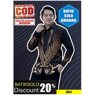 Bima BATIK INDONESIA BATIK เสื้อเชิ้ตแขนยาว ผ้าฝ้าย ลายนกยูง สีม่วง สไตล์โมเดิร์น Solo AMANAH LEKSKMANA