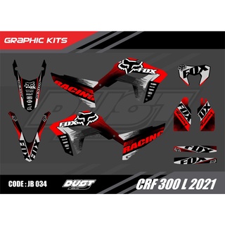 สติ๊กเกอร์วิบาก Honda CRF 300L 2021 ทั้งคัน Graphic kit สติ๊กเกอร์เคลือบเงา สุดคุ้ม