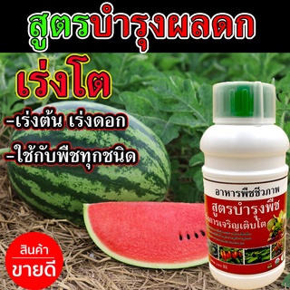 🛒พร้อมส่ง🛒 ปุ๋ยบำรุงแตงโม อาหารเสริมแตงโม 500 ซีซี ⭐ไร้สารเคมี⭐ ปุ๋ยแตงโม ปุ๋ยแตงกวา ช่วยพืชแตกยอดไว ใบสวย สีเขียวเข้ม