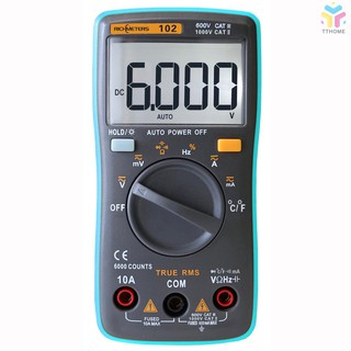 t &amp; t richmeters rm 102 true rms มัลติฟังก์ชั่นดิจิตอลมัลติมิเตอร์ lcd ac แรงดันไฟฟ้า