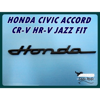 LOGO EMBLEM "BLACK" with for HONDA CIVIC ACCORD CR-V HR-V JAZZ FIT  // โลโก้ ตัวอักษร ติดรถ สีดำสินค้าคุณภาพดี